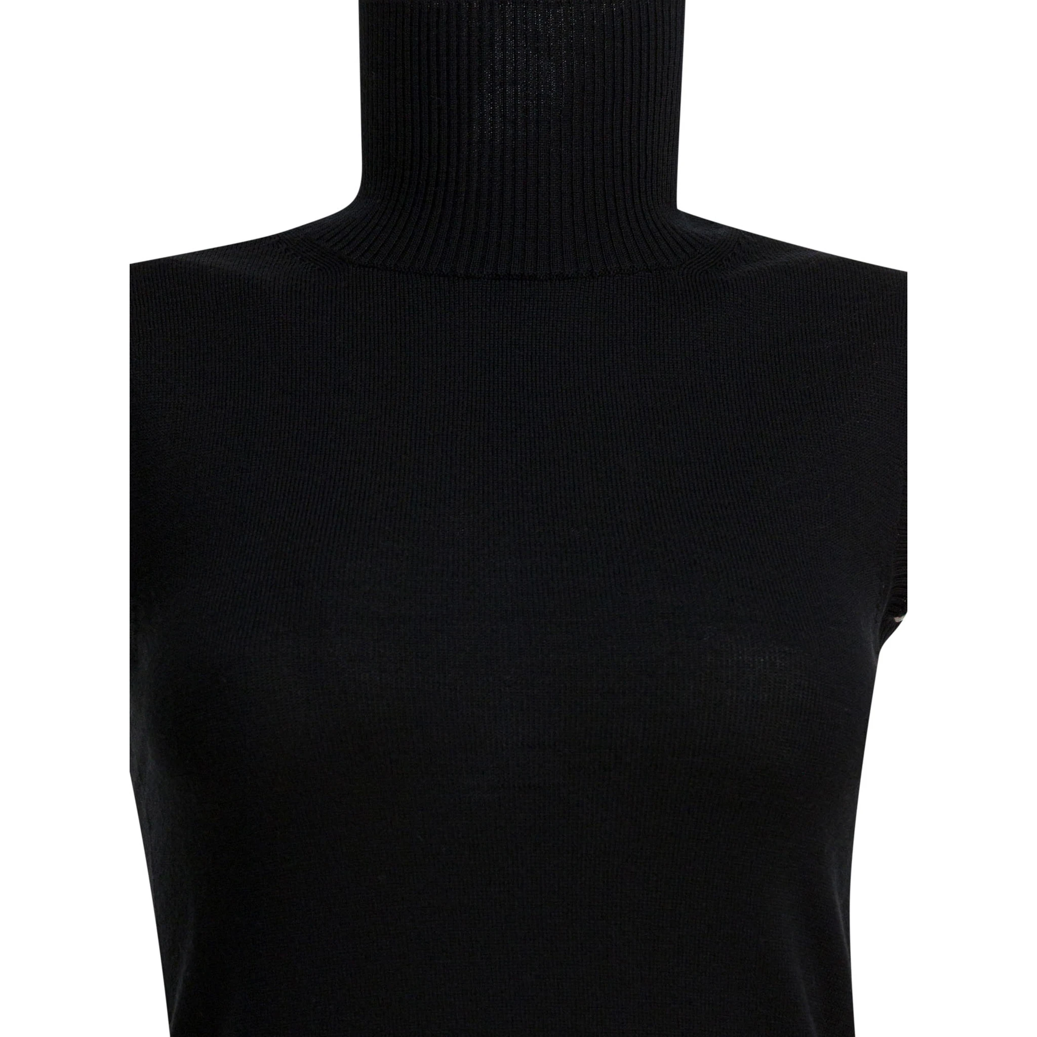 Mock neck sleeveless