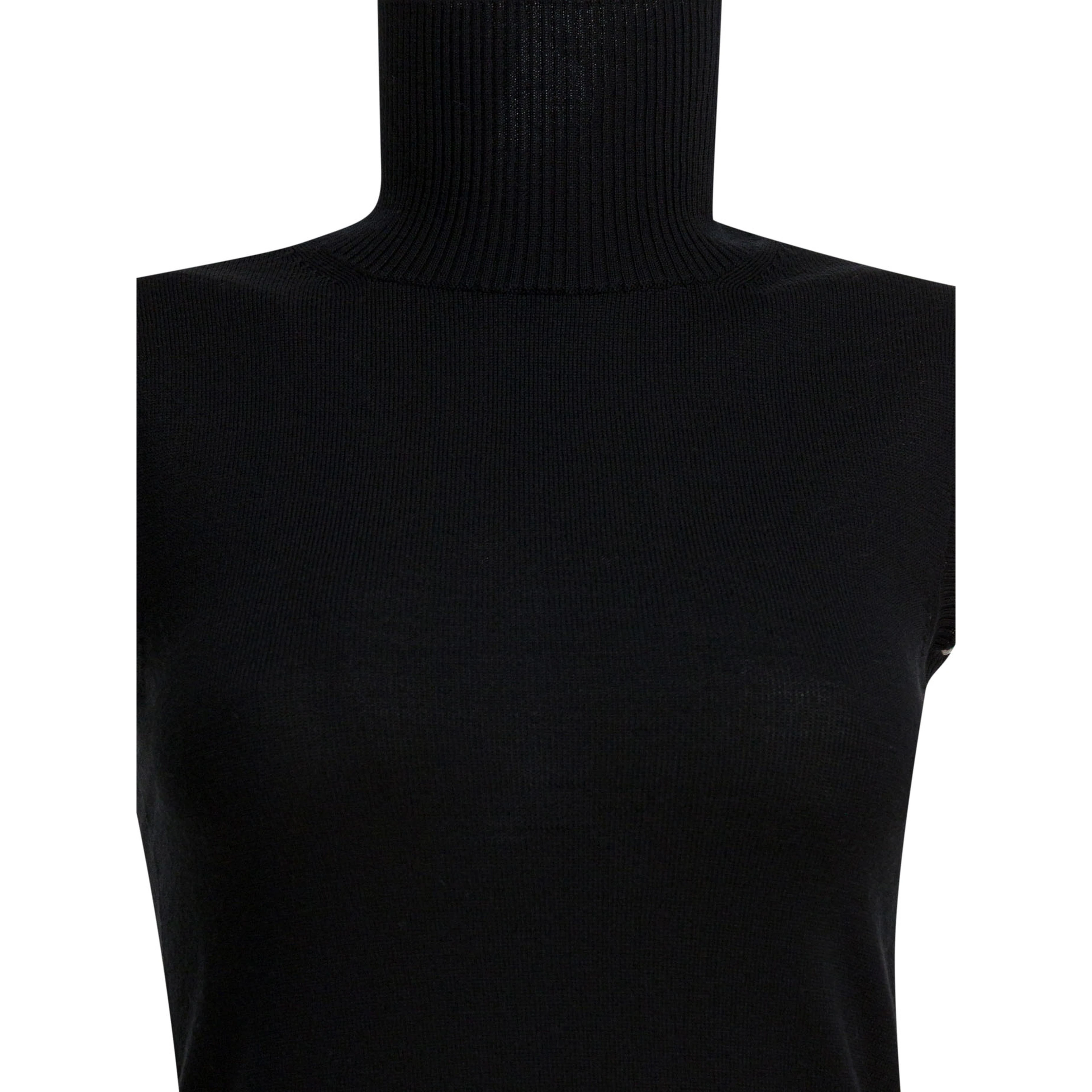 Mock neck sleeveless