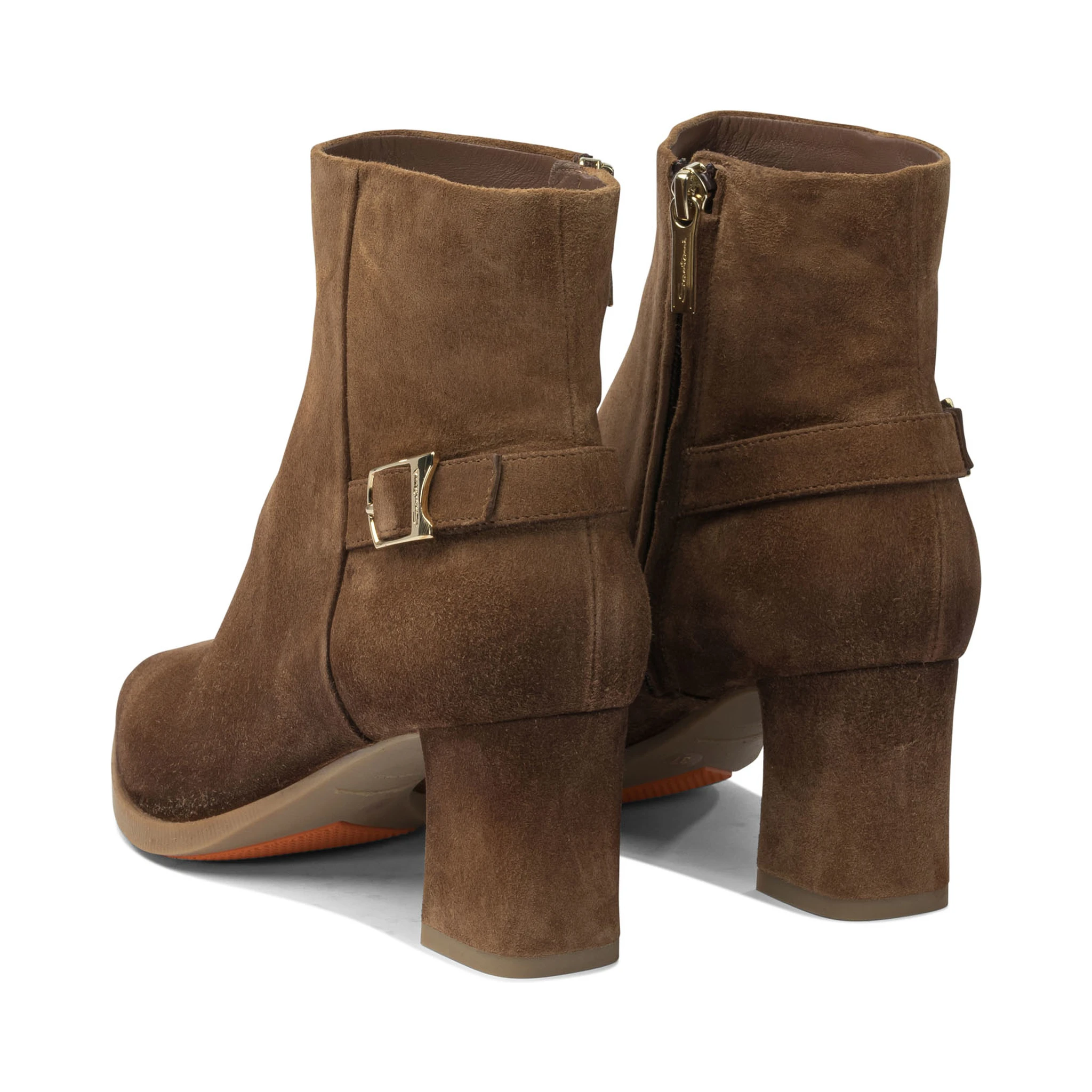 Suede ankle boots 65mm