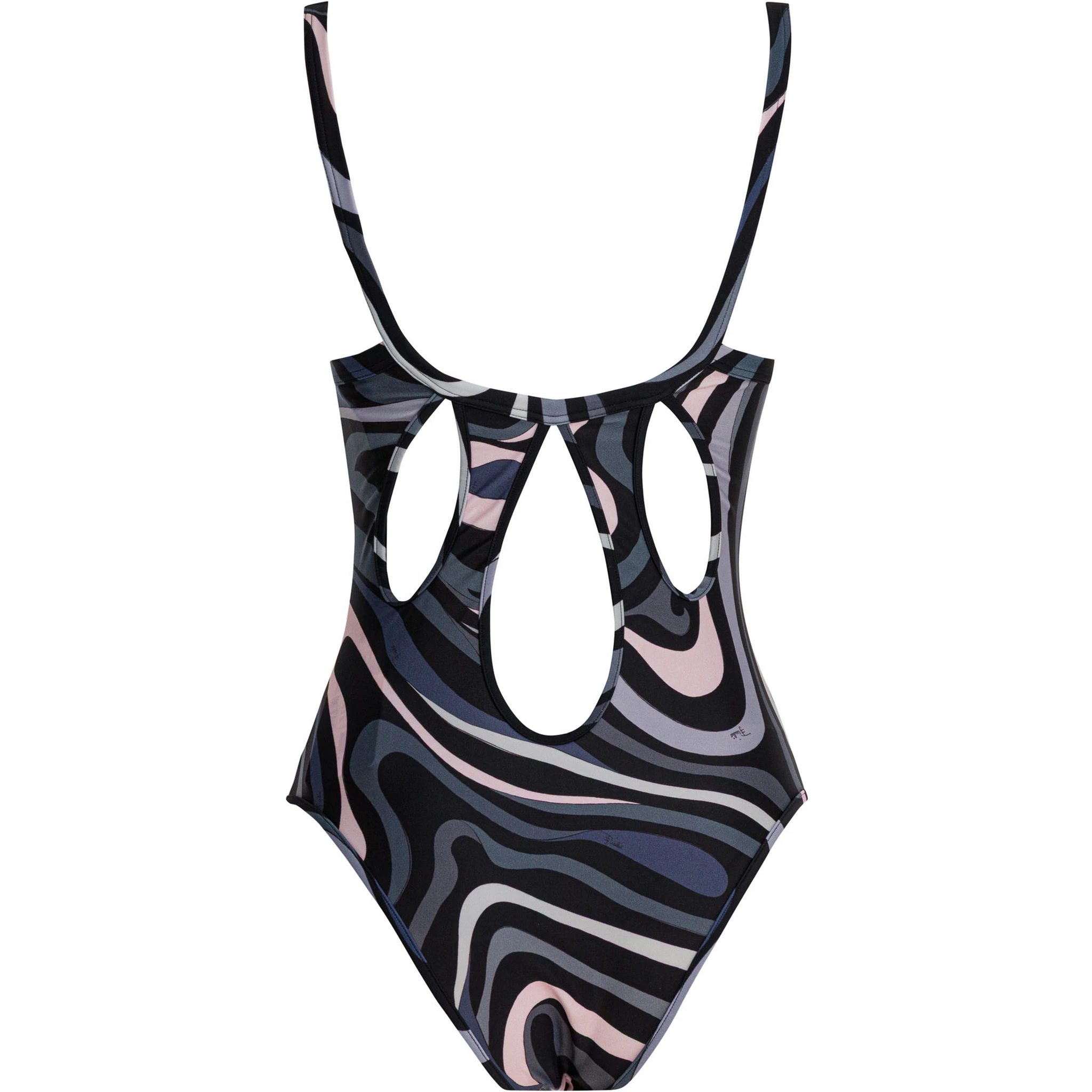 One-piece swimsuit with print