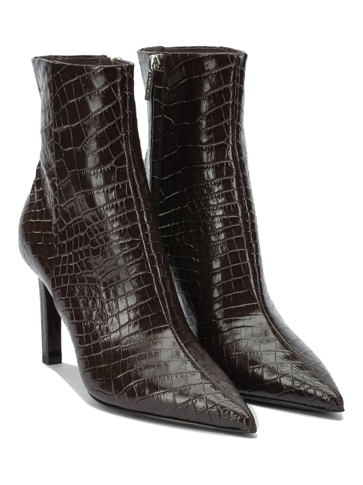 "Frankie" zippered ankle boots 85mm alternative