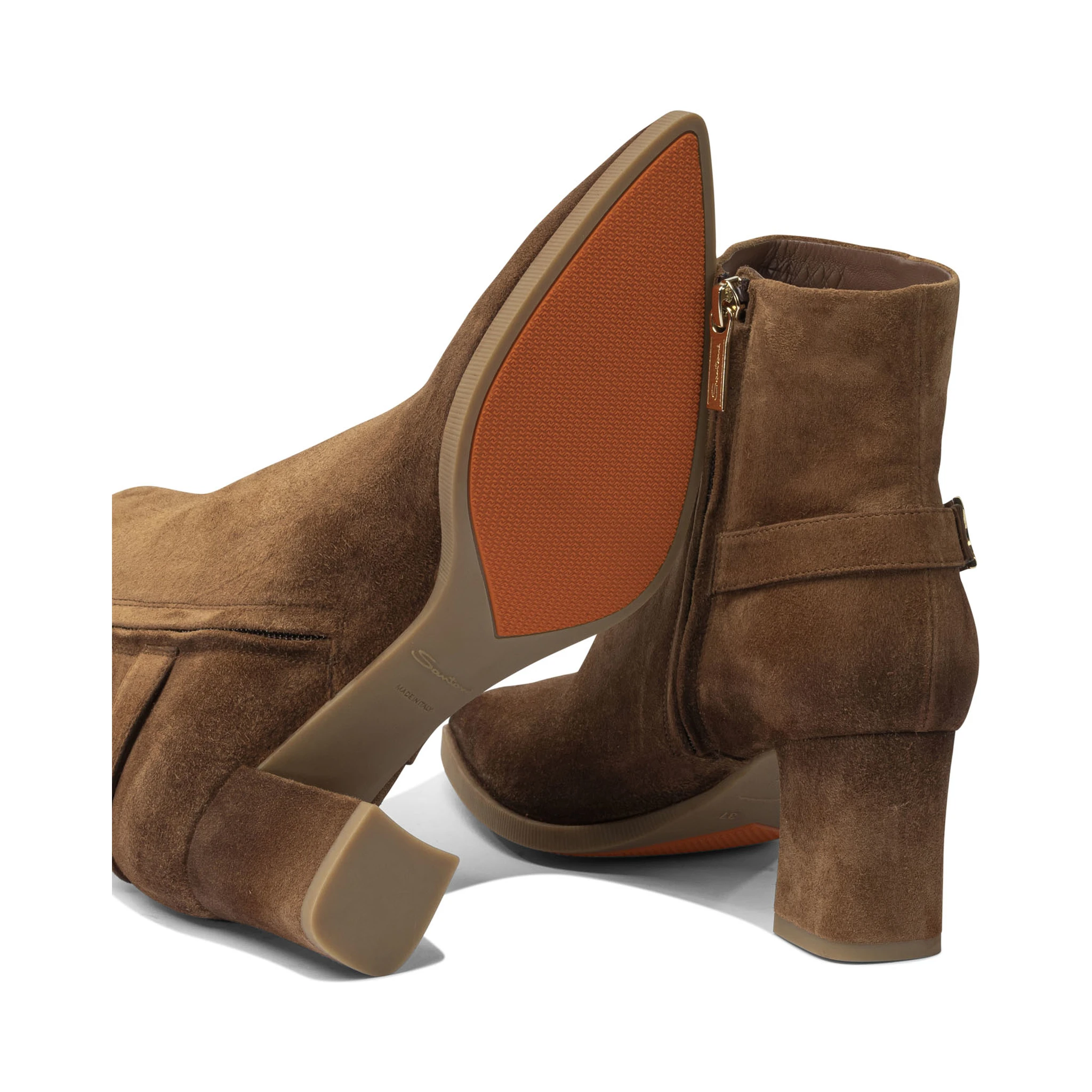 Suede ankle boots 65mm