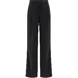 Tailored trousers with pressed crease