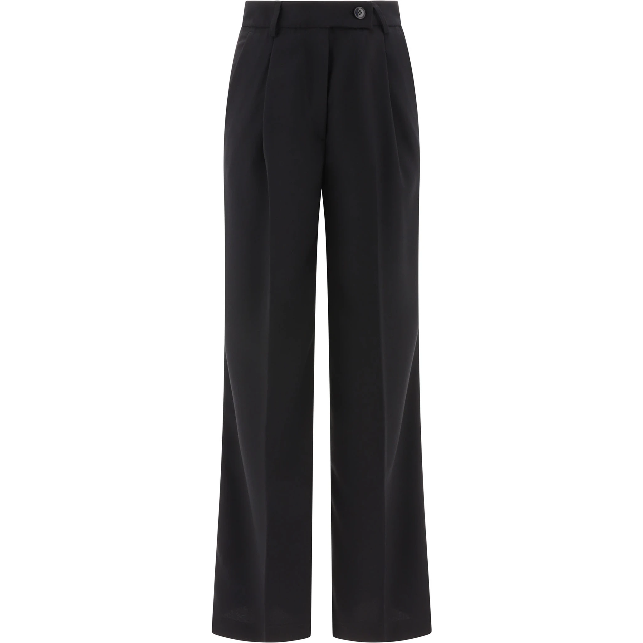 Tailored trousers with pressed crease