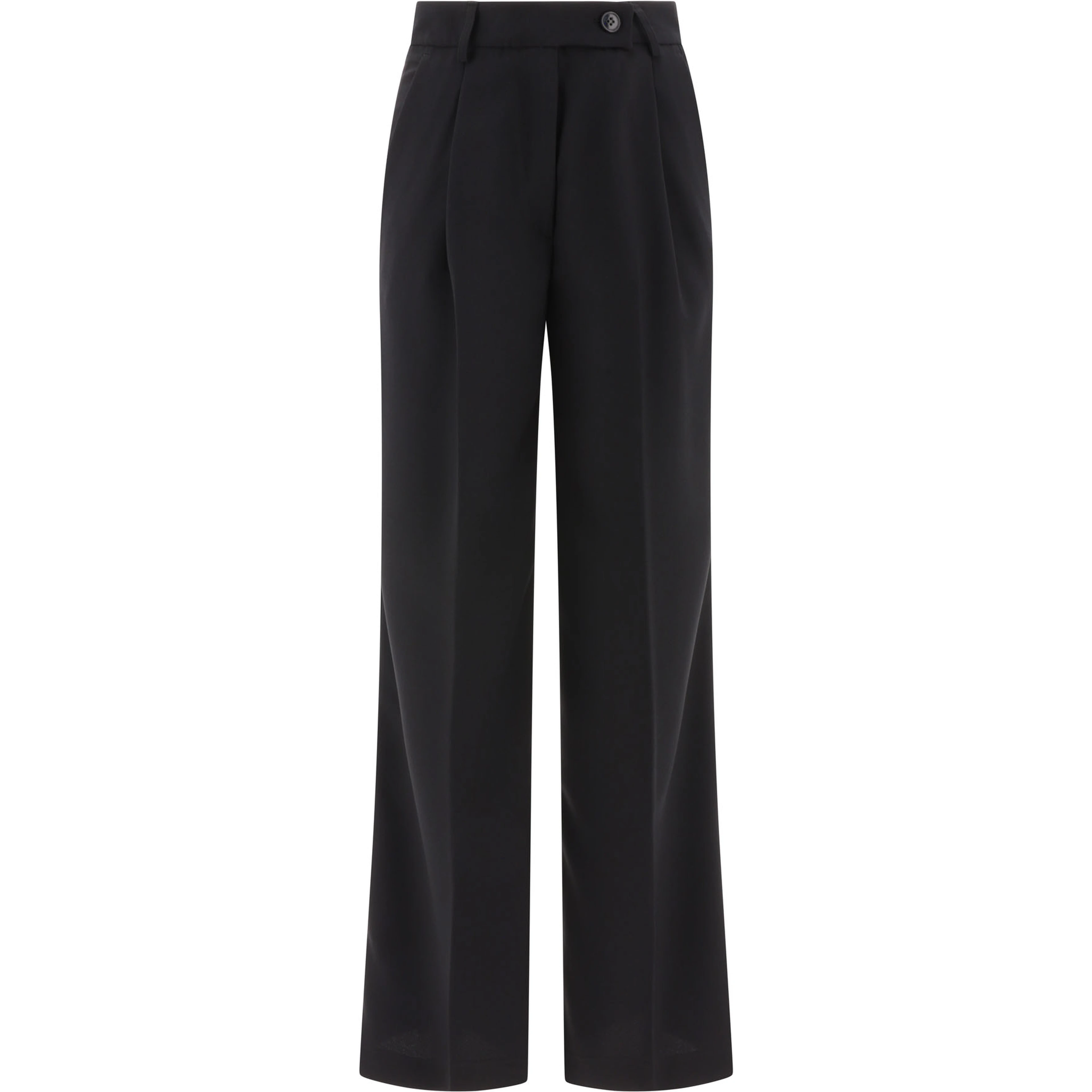 Tailored trousers with pressed crease