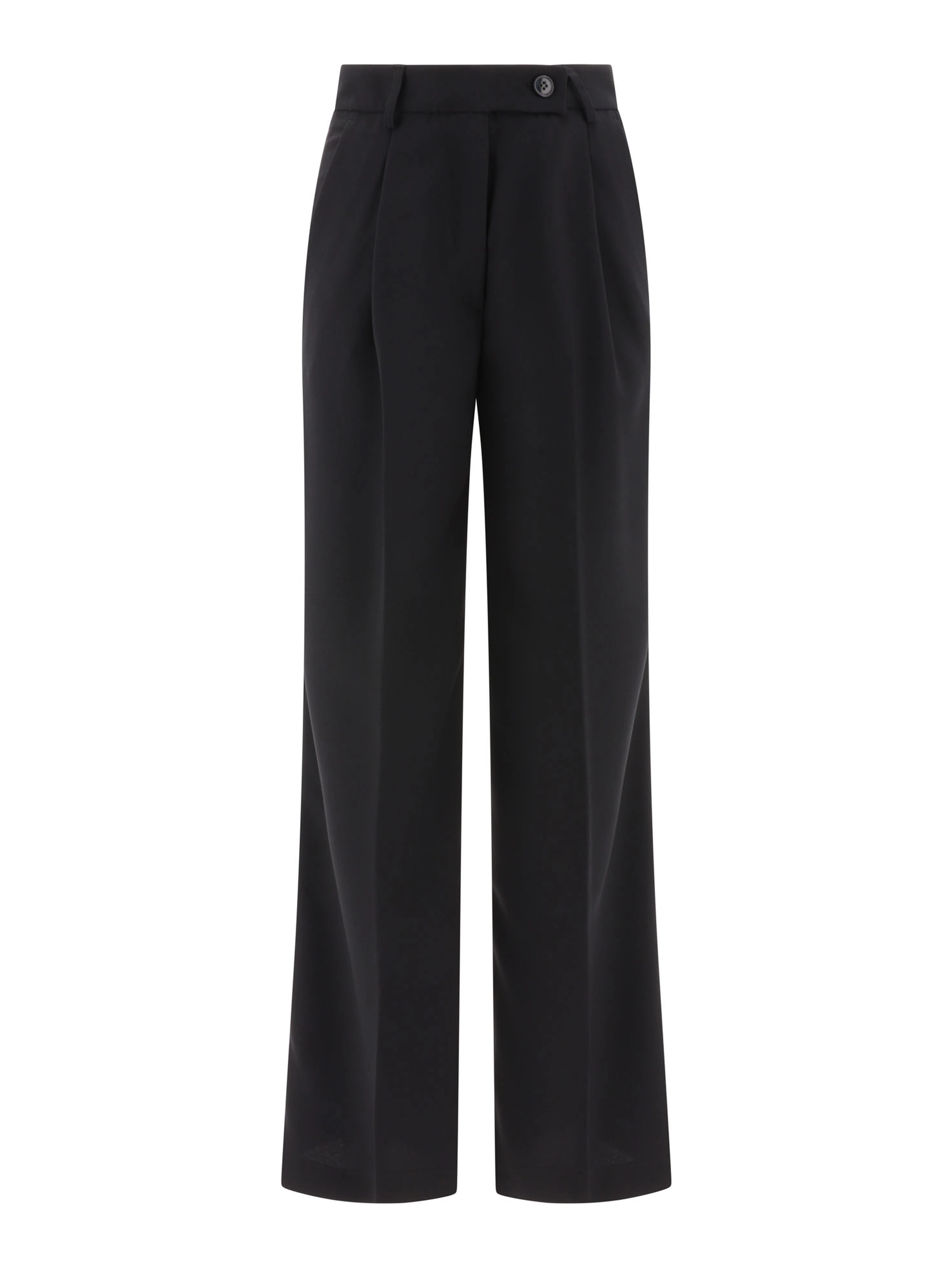 Tailored trousers with pressed crease