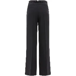 Tailored trousers with pressed crease