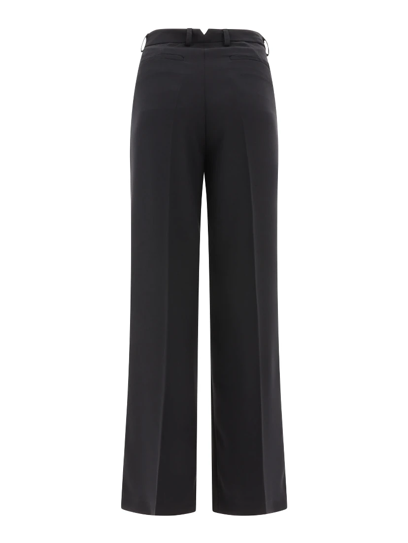 Tailored trousers with pressed crease