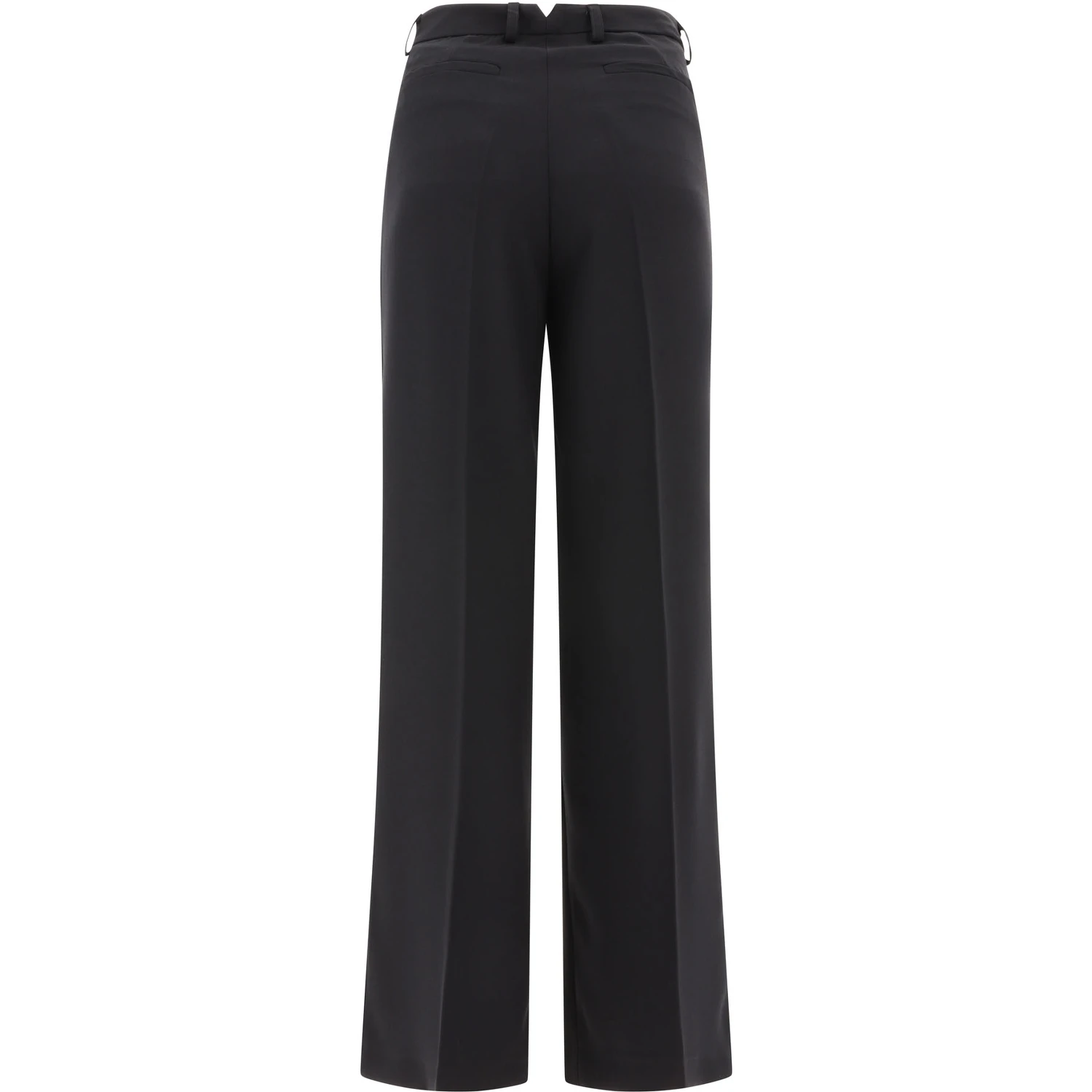 Tailored trousers with pressed crease