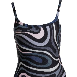 One-piece swimsuit with print