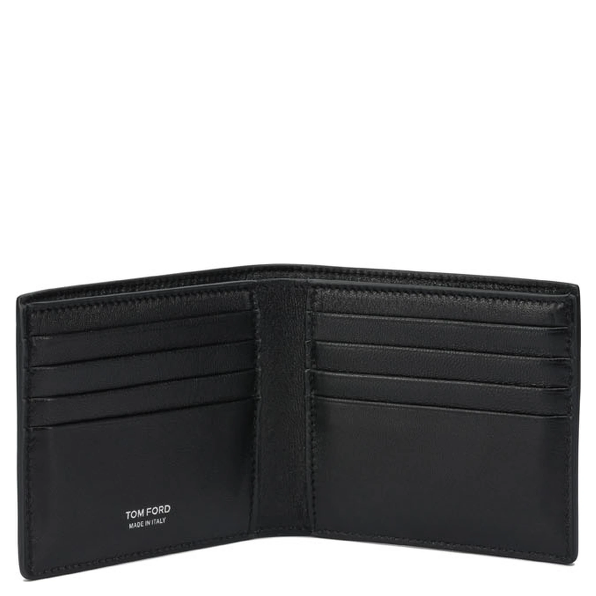 Crocodile print leather wallet