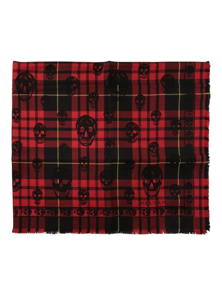 "Tartan Skull" foulard