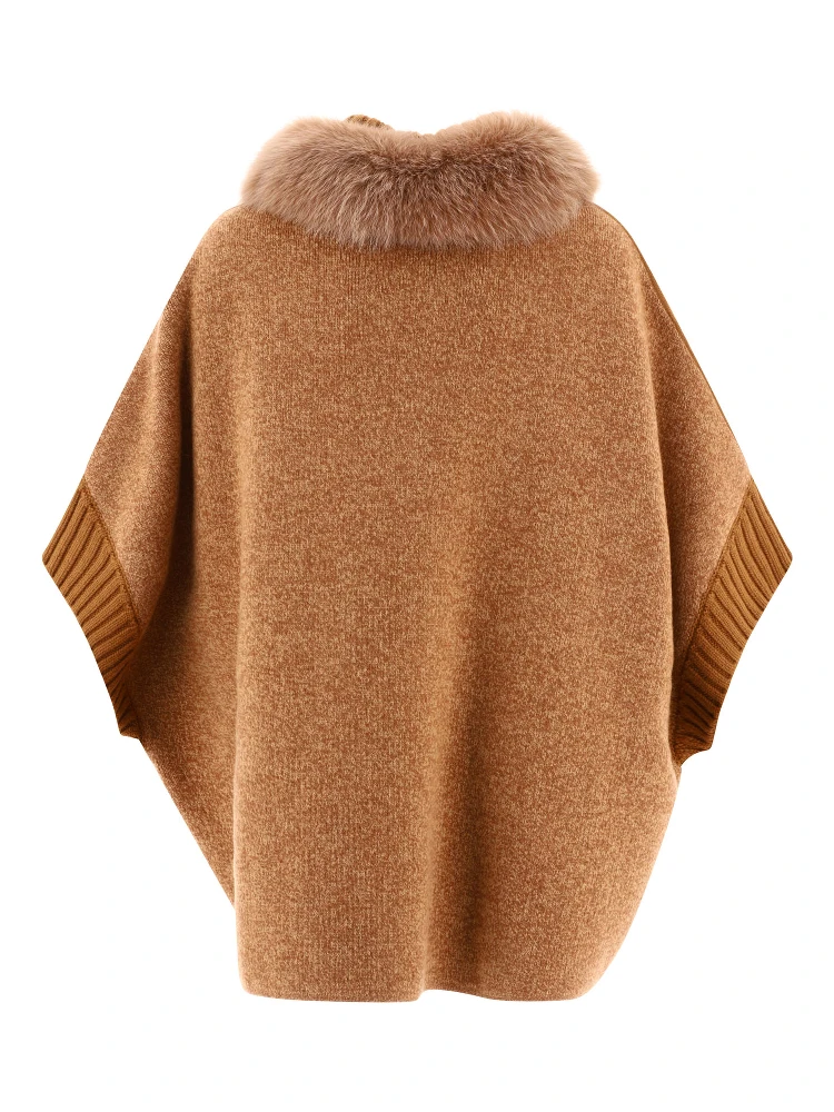 Cape with fur inserts alternative