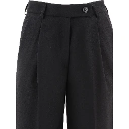 Tailored trousers with pressed crease