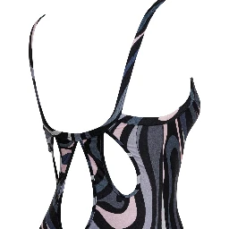 One-piece swimsuit with print