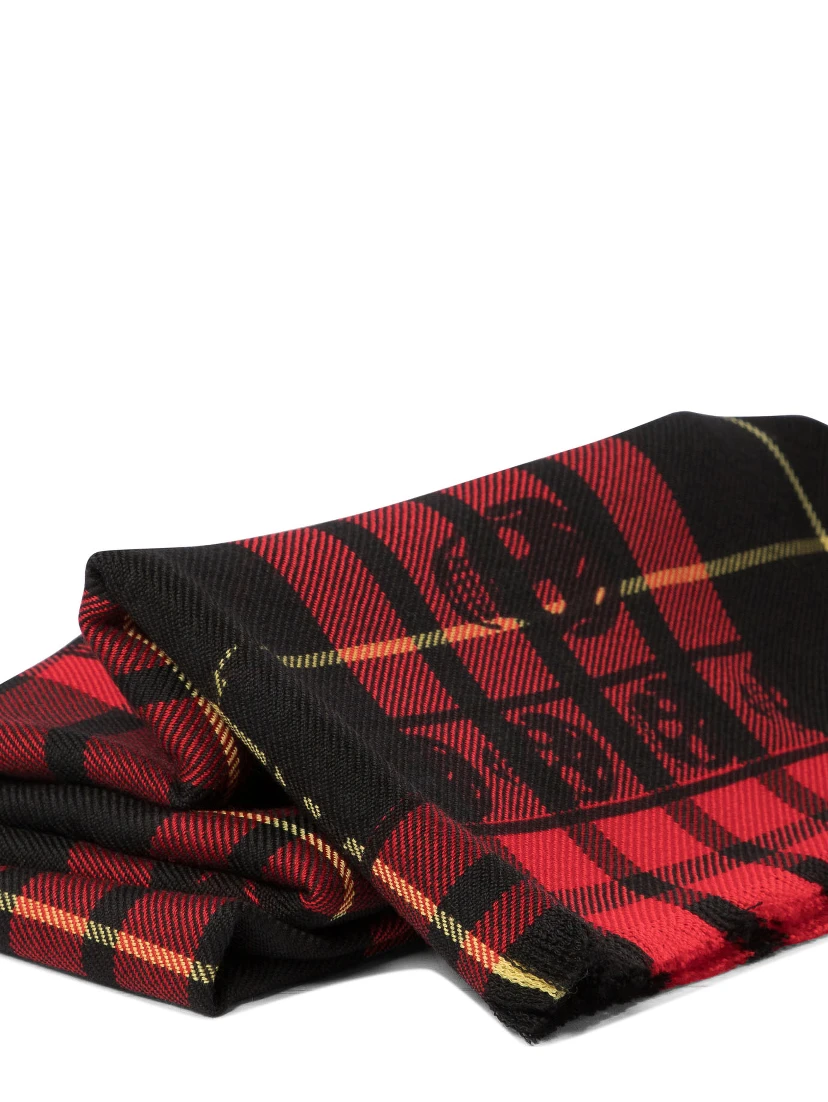"Tartan Skull" foulard