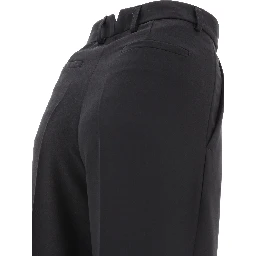 Tailored trousers with pressed crease