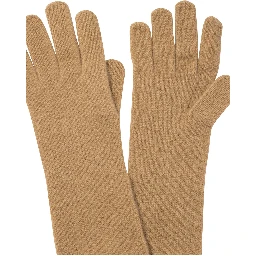Long knit gloves