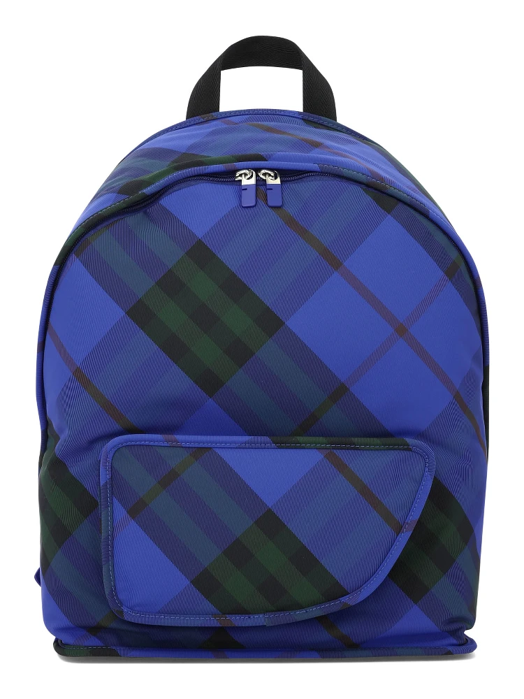 "Check" Nylon backpack