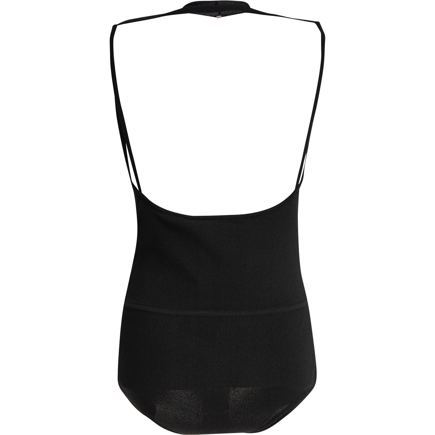 Sleeveless draped bodysuit