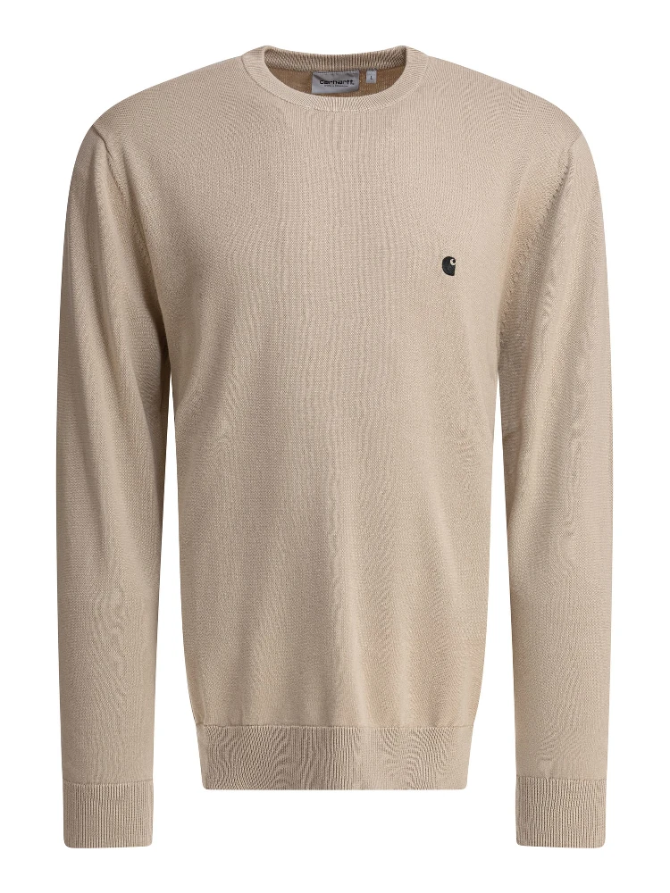 Crew-neck sweater with logo