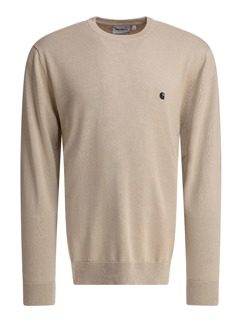 Crew-neck sweater with logo