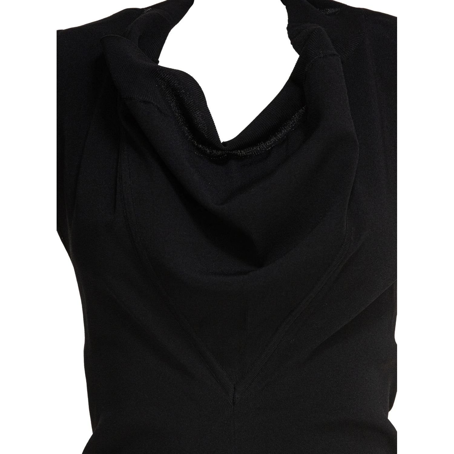 Sleeveless draped bodysuit
