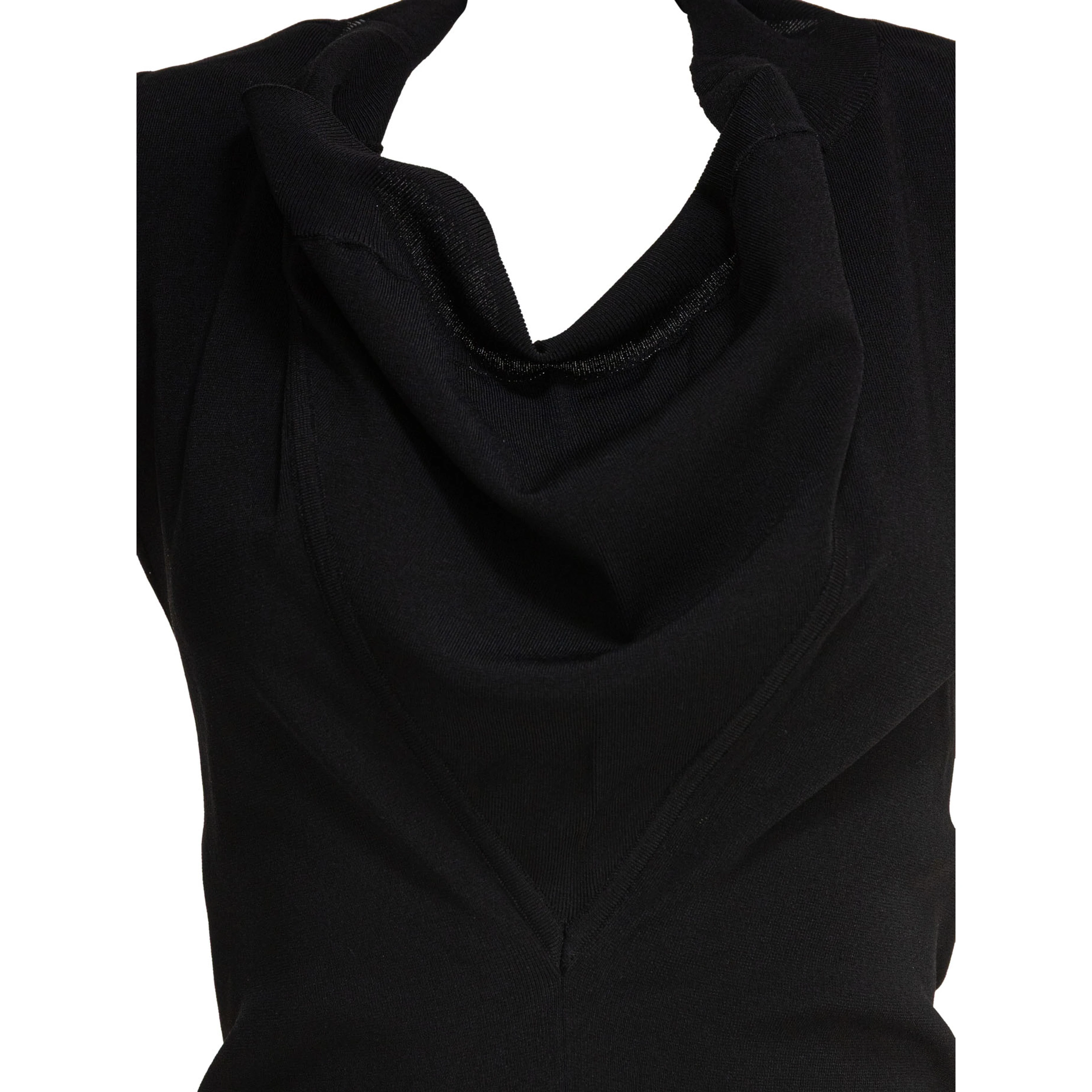 Sleeveless draped bodysuit