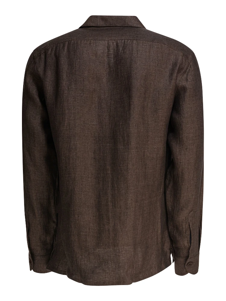 Linen overshirt jacket alternative