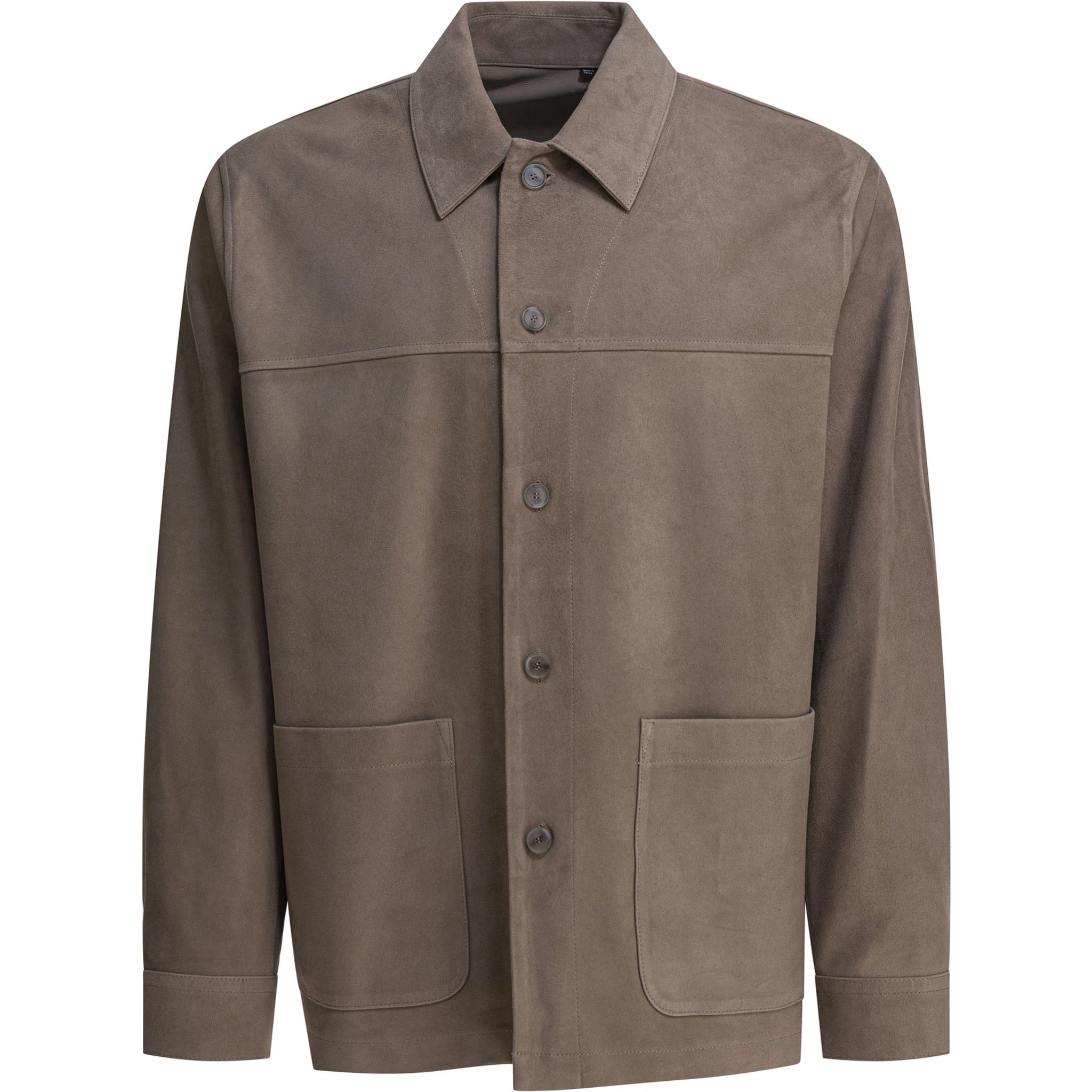 Suede leather jacket