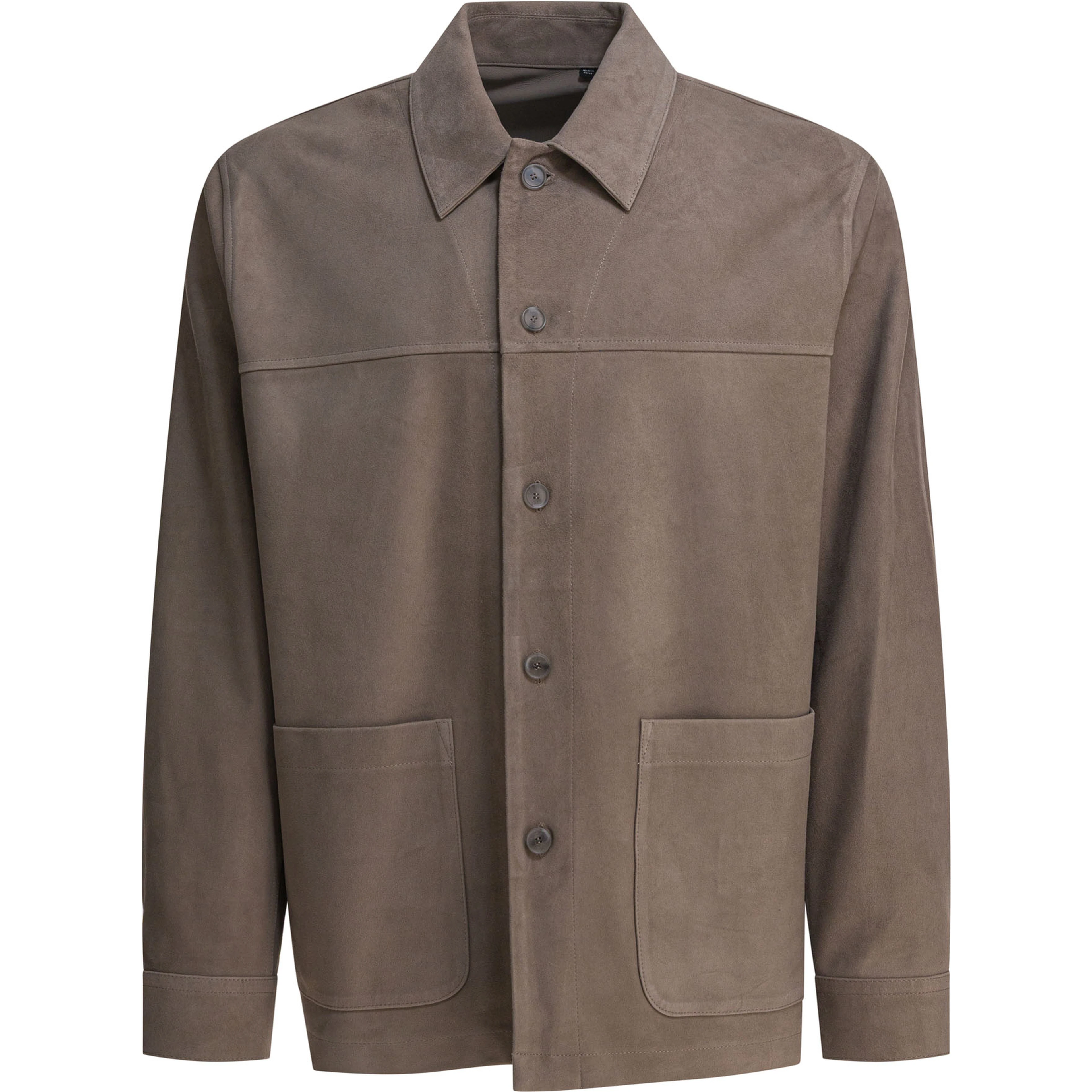 Suede leather jacket