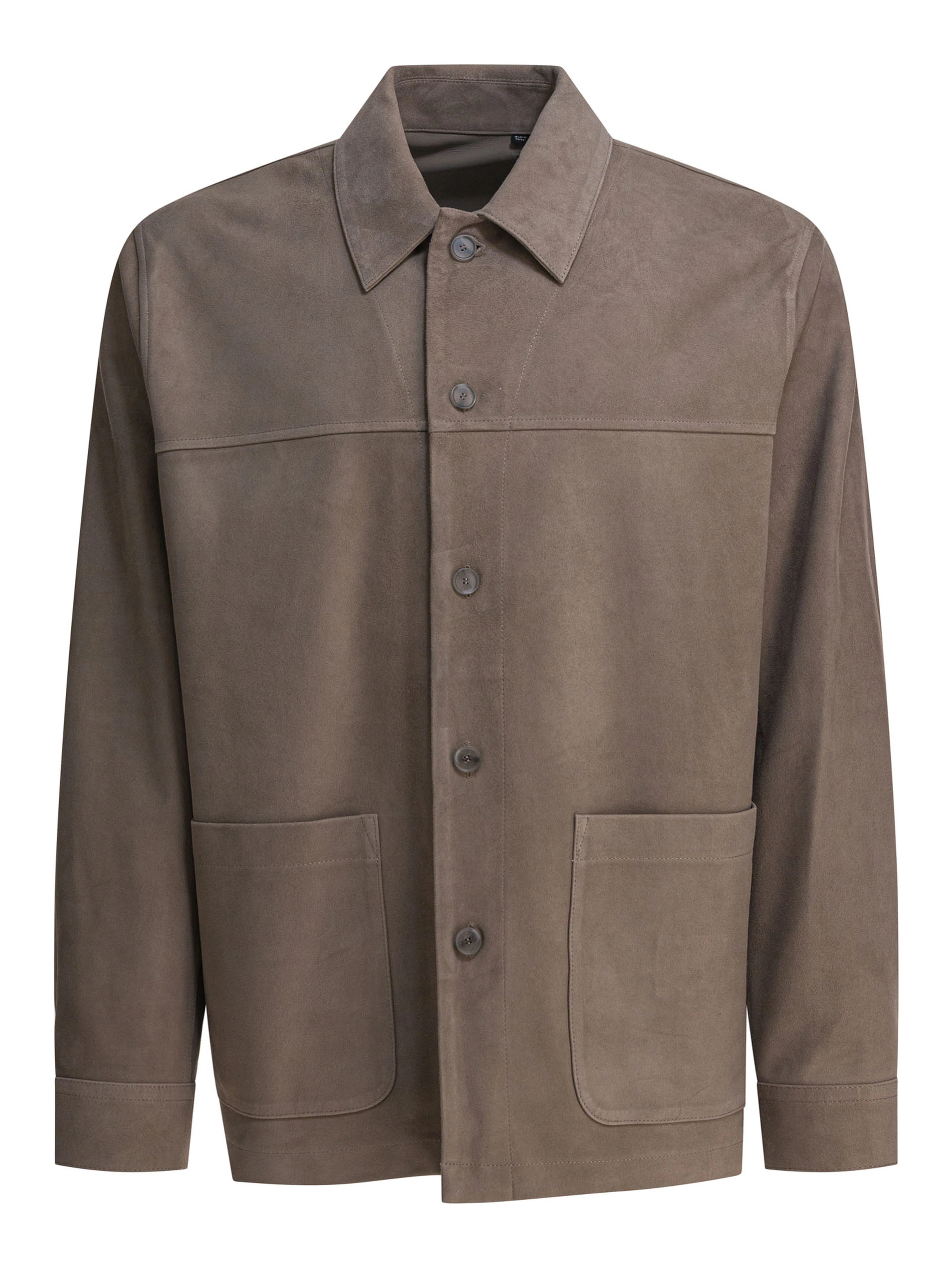Suede leather jacket