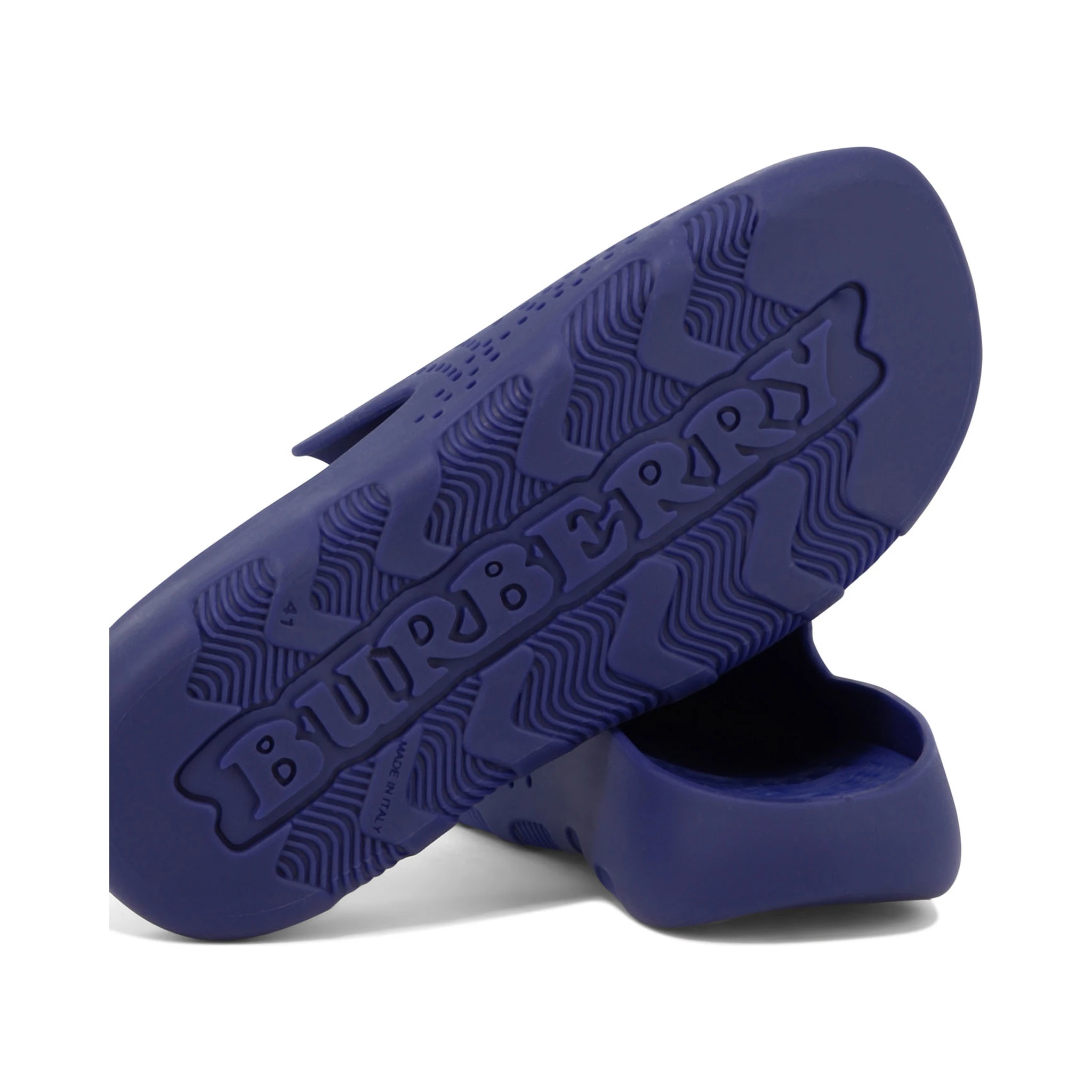 Rubber slipper with logo