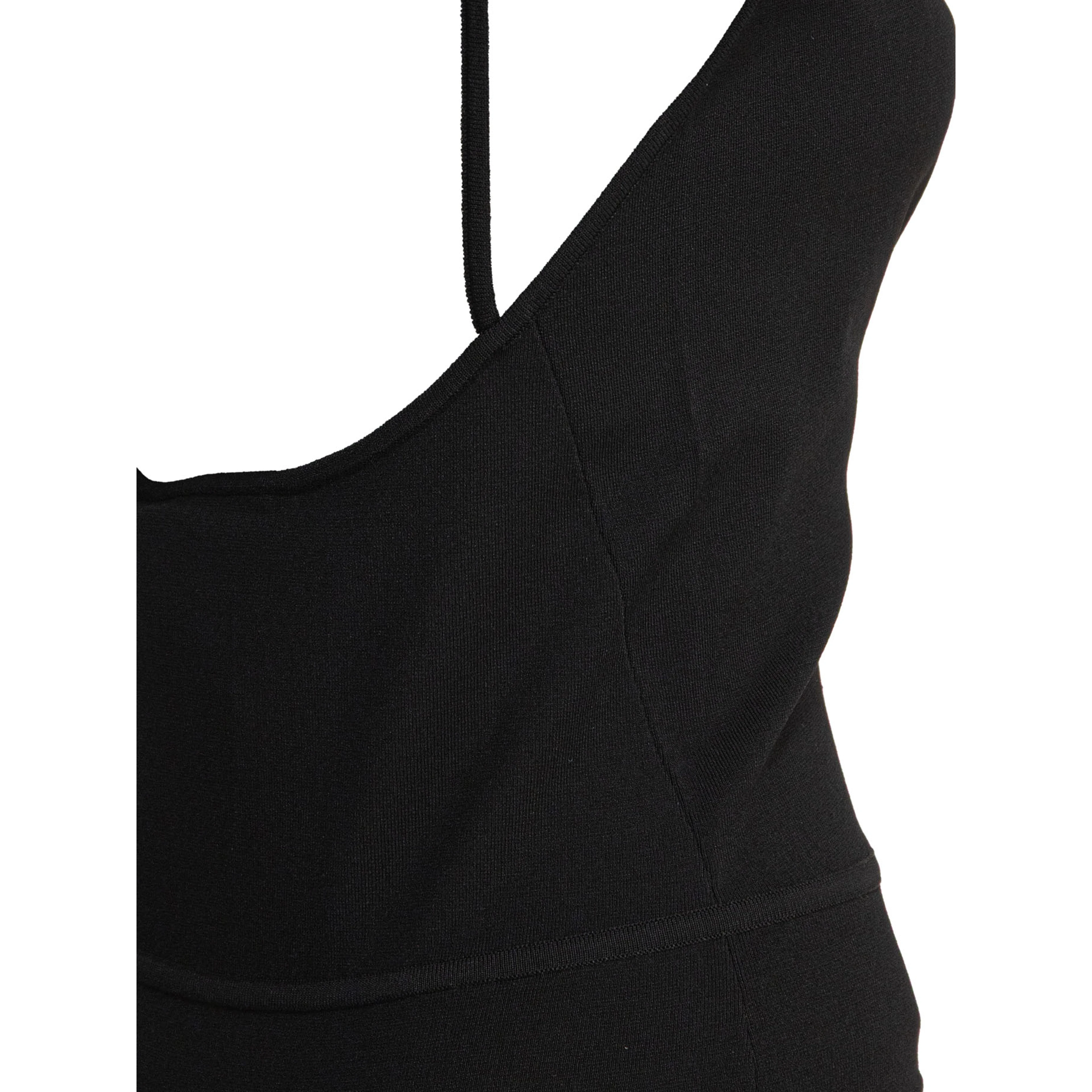 Sleeveless draped bodysuit