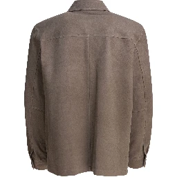 Suede leather jacket