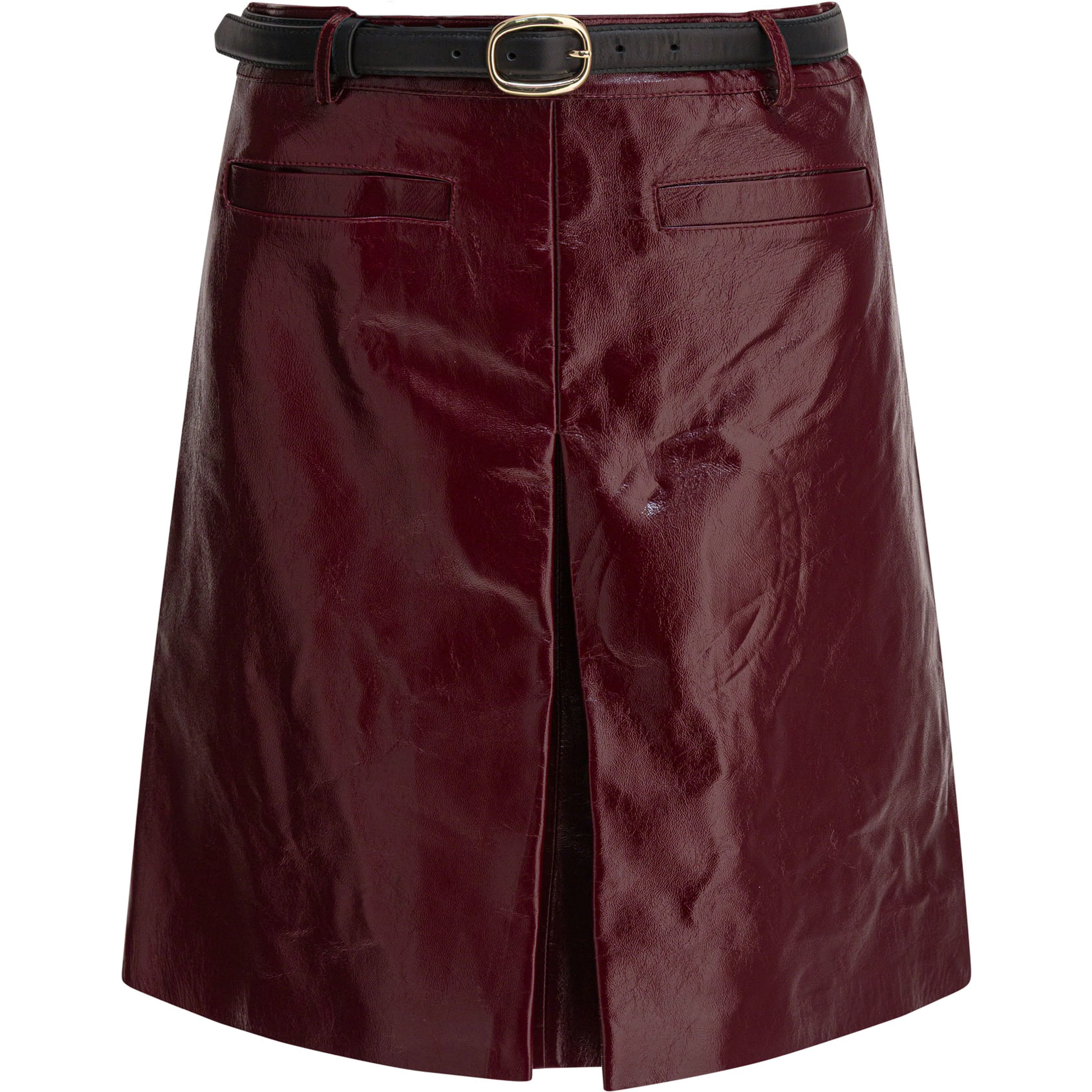 Leather miniskirt