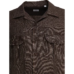 Linen overshirt jacket