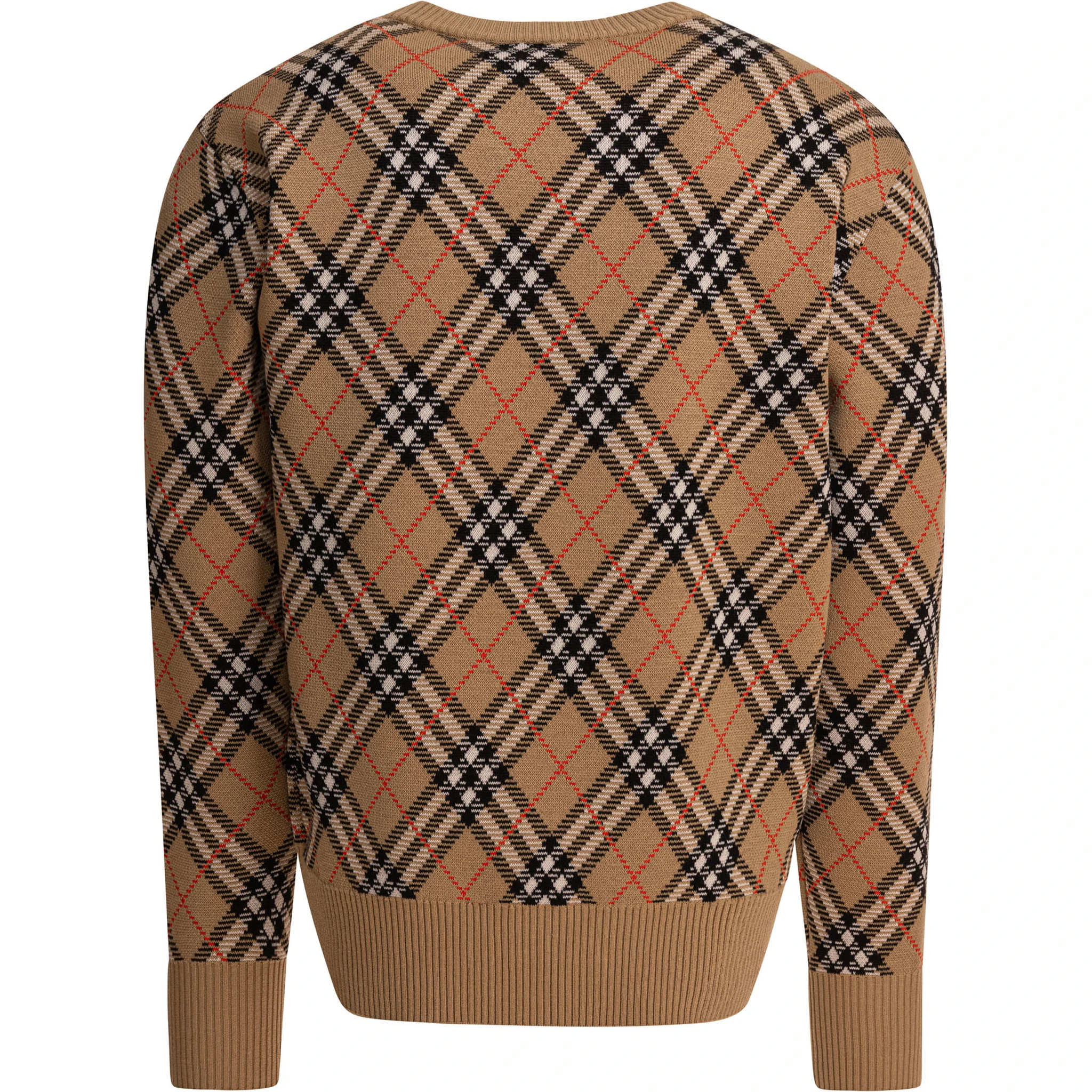 Wool blend crew neck sweater