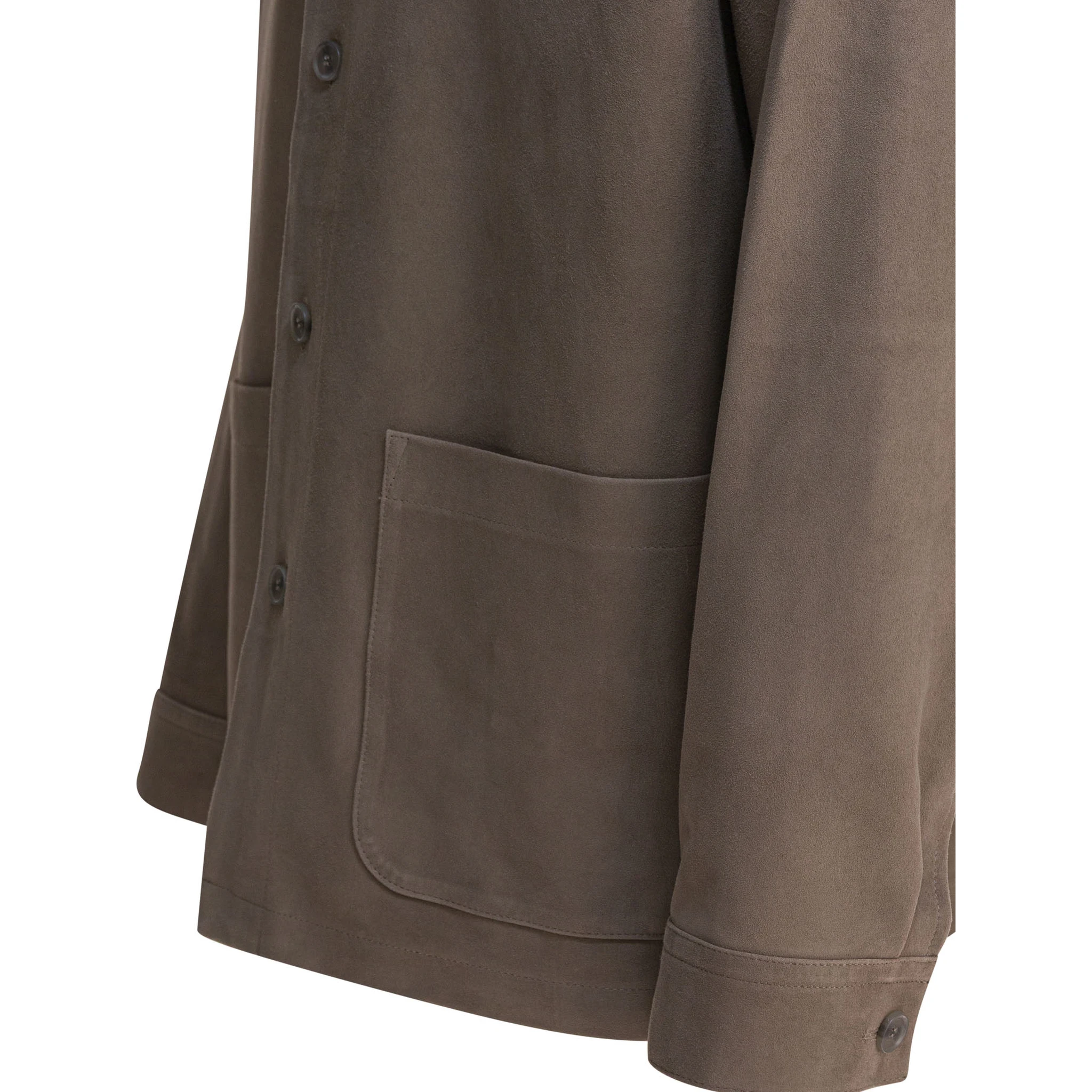 Suede leather jacket