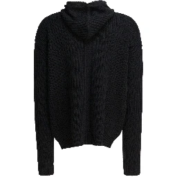 Wool zipper cardigan