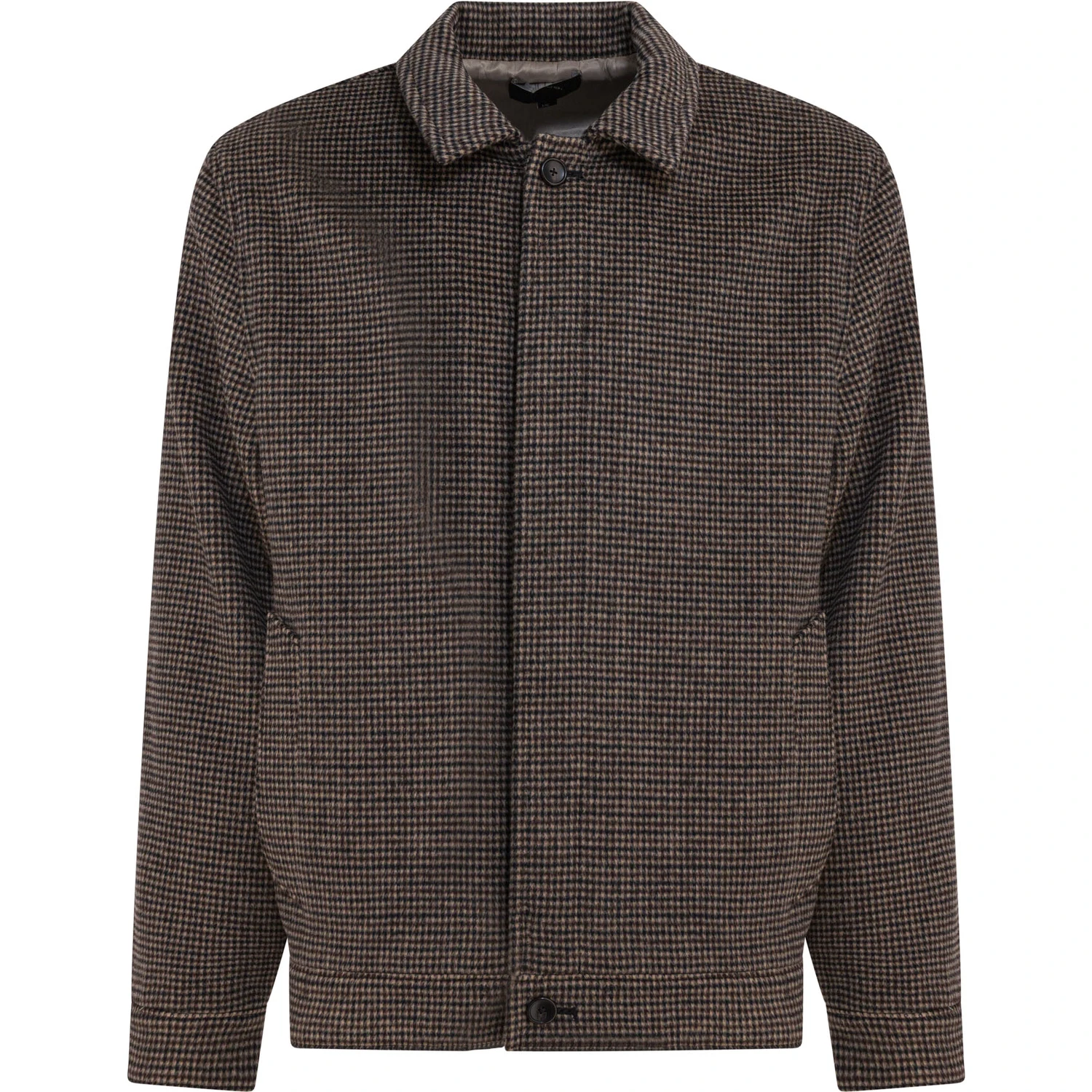 Houndstooth overshirt jacket