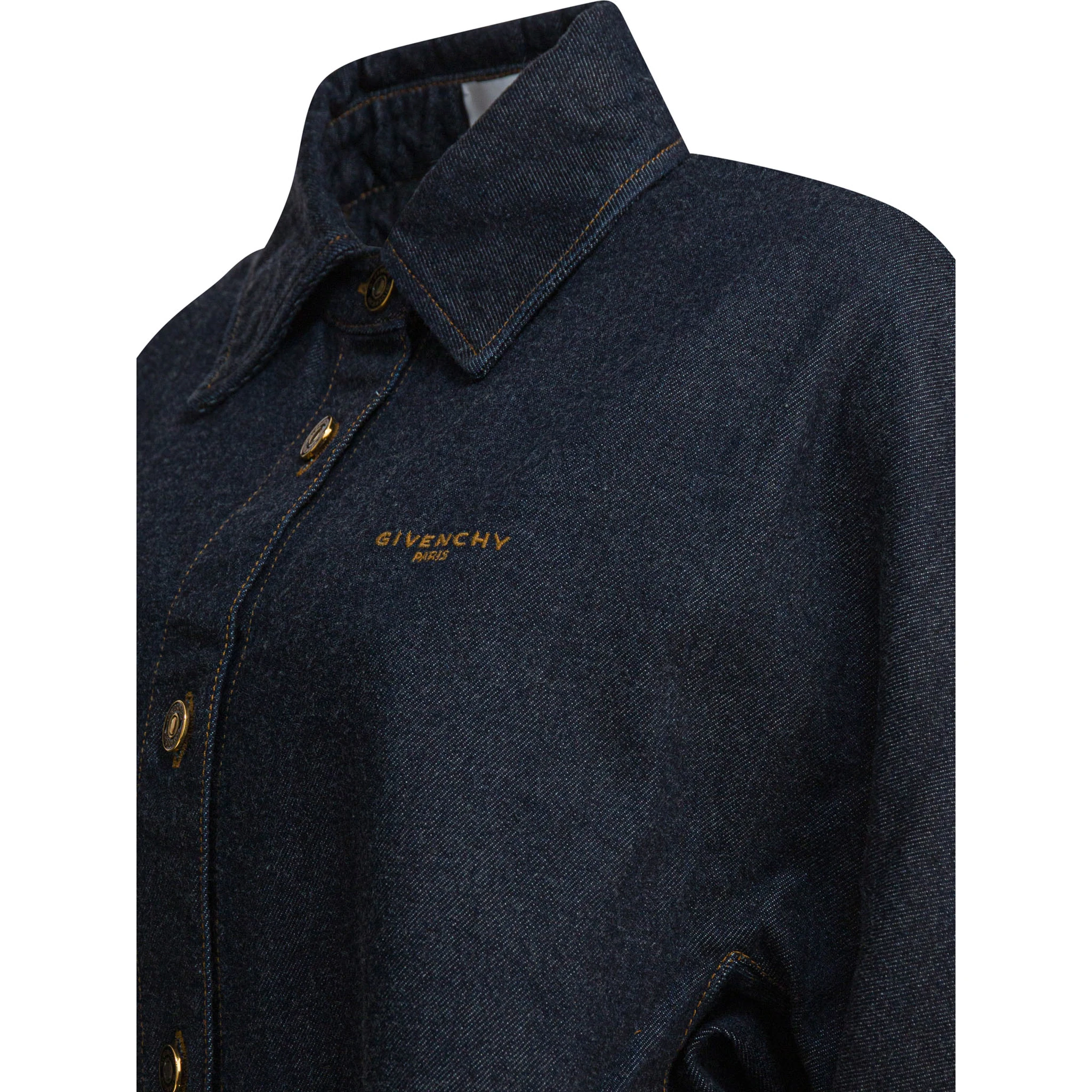 Denim shirt with embroidery GIVENCHY