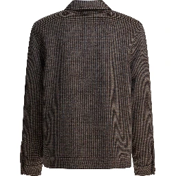 Houndstooth overshirt jacket