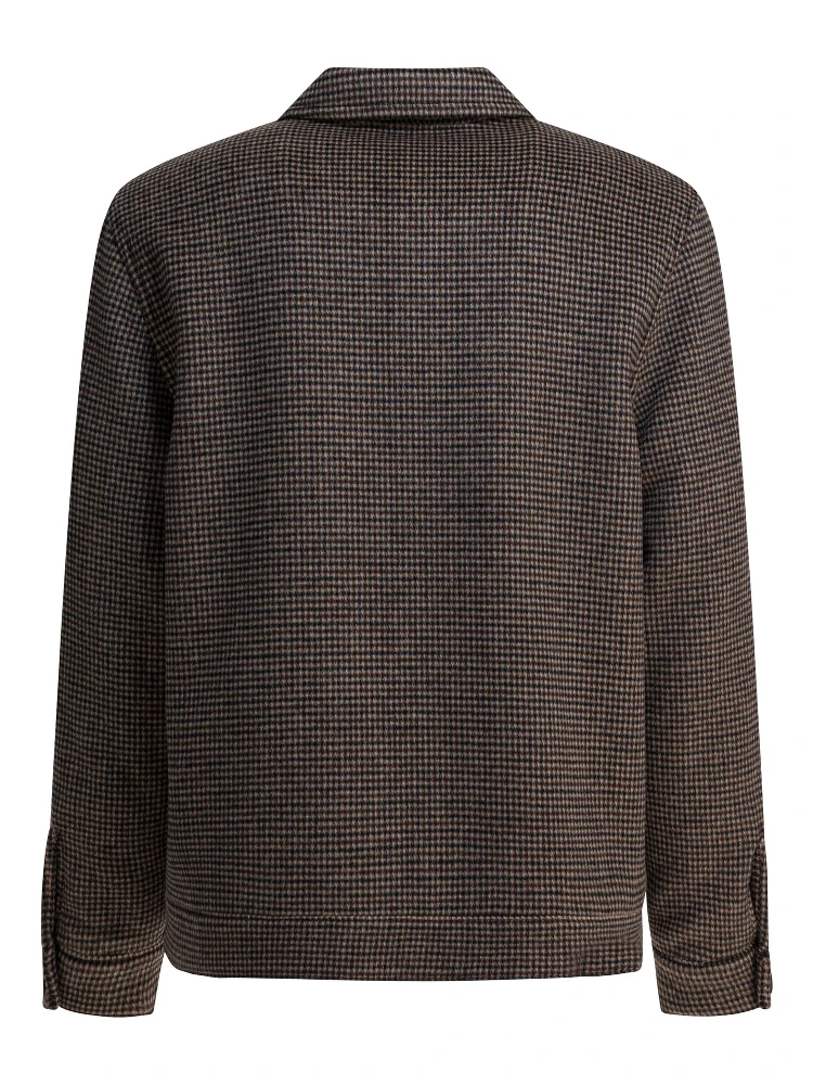 Houndstooth overshirt jacket alternative