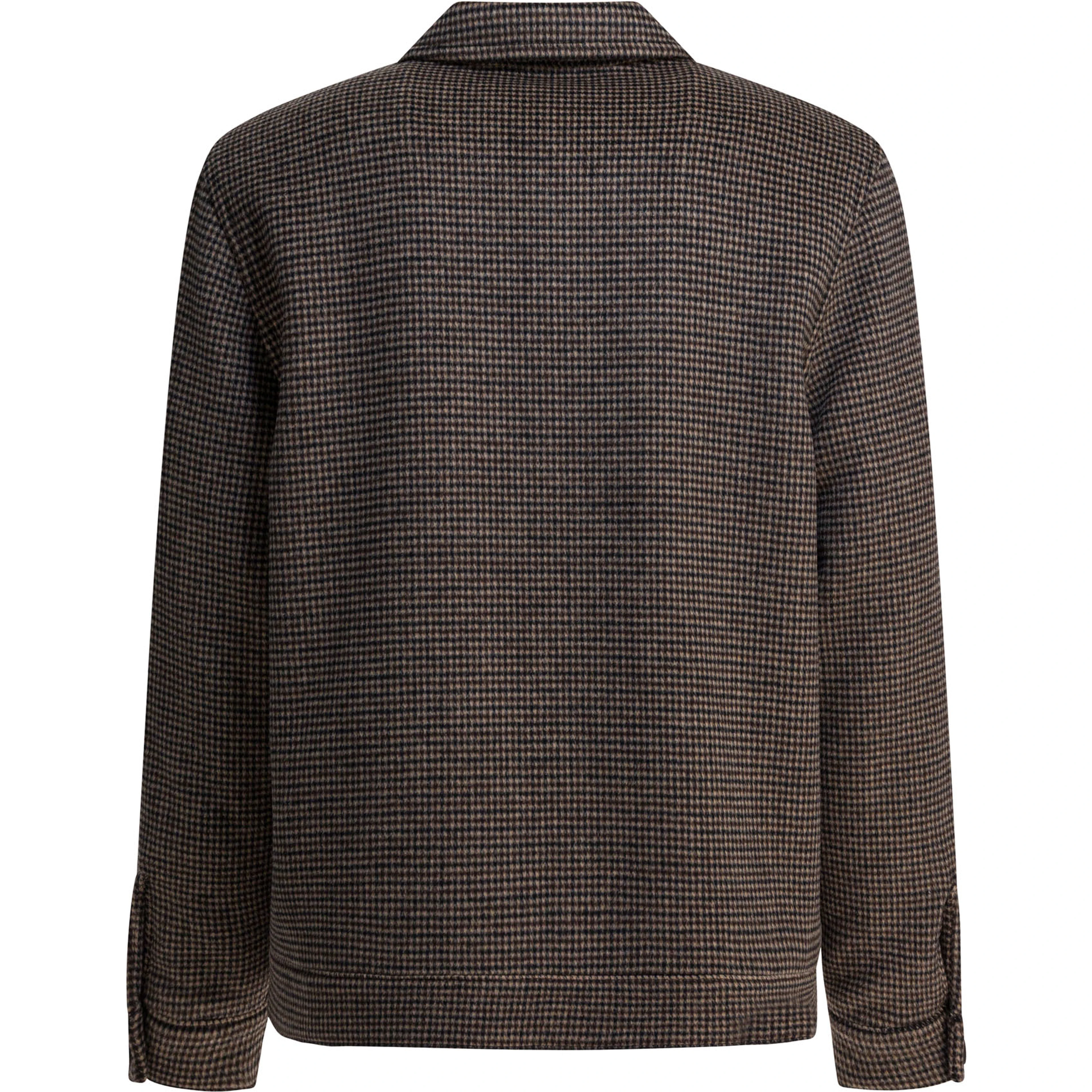 Houndstooth overshirt jacket
