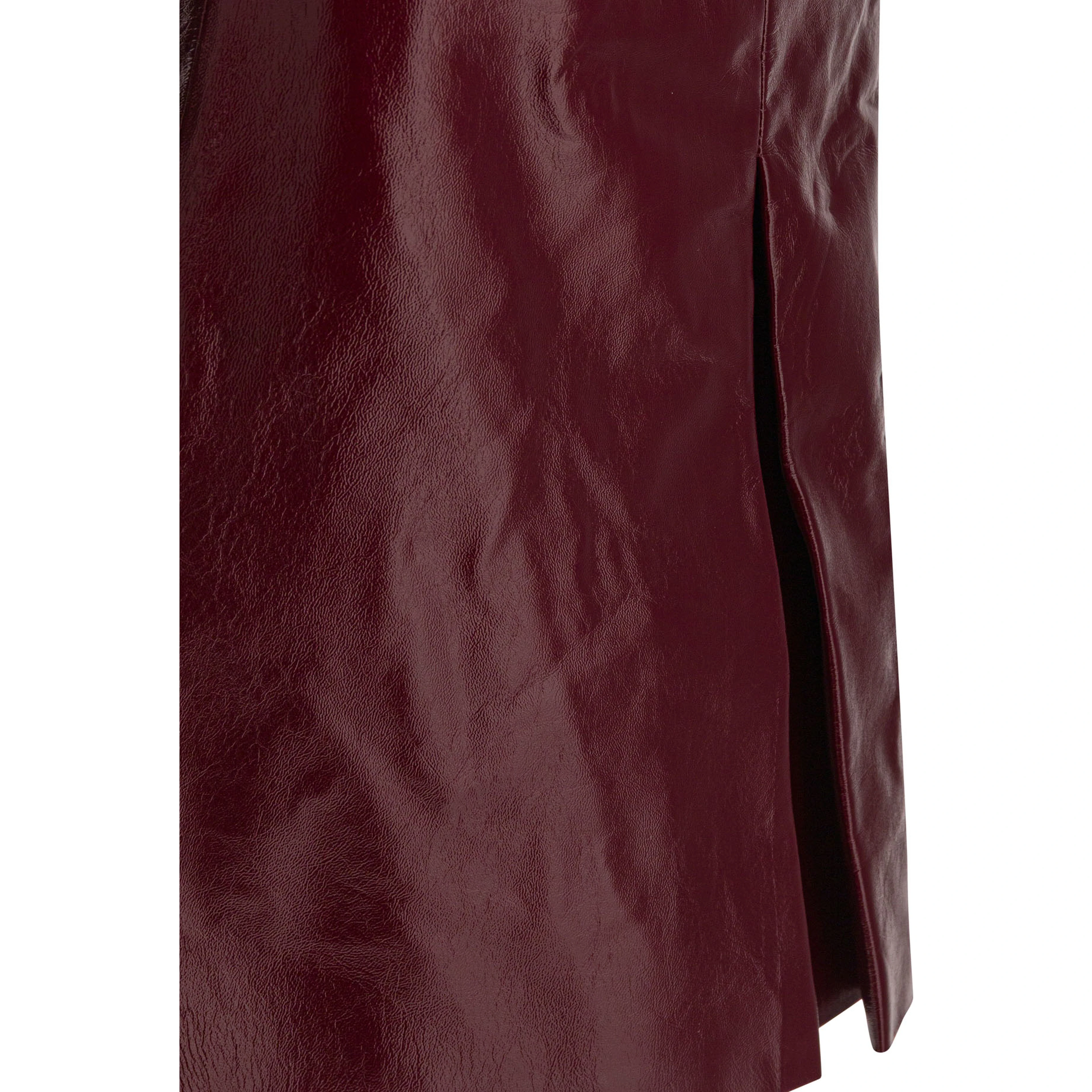 Leather miniskirt