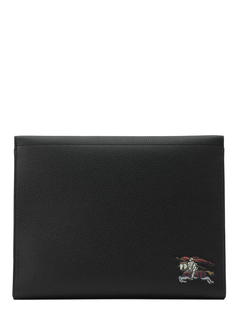 Leather clutch bag with EKD
