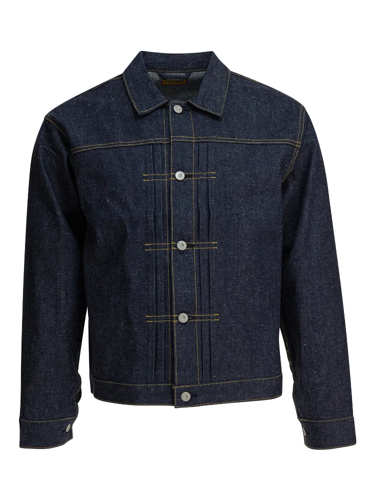 Denim overshirt jacket
