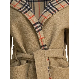Reversible wool coat