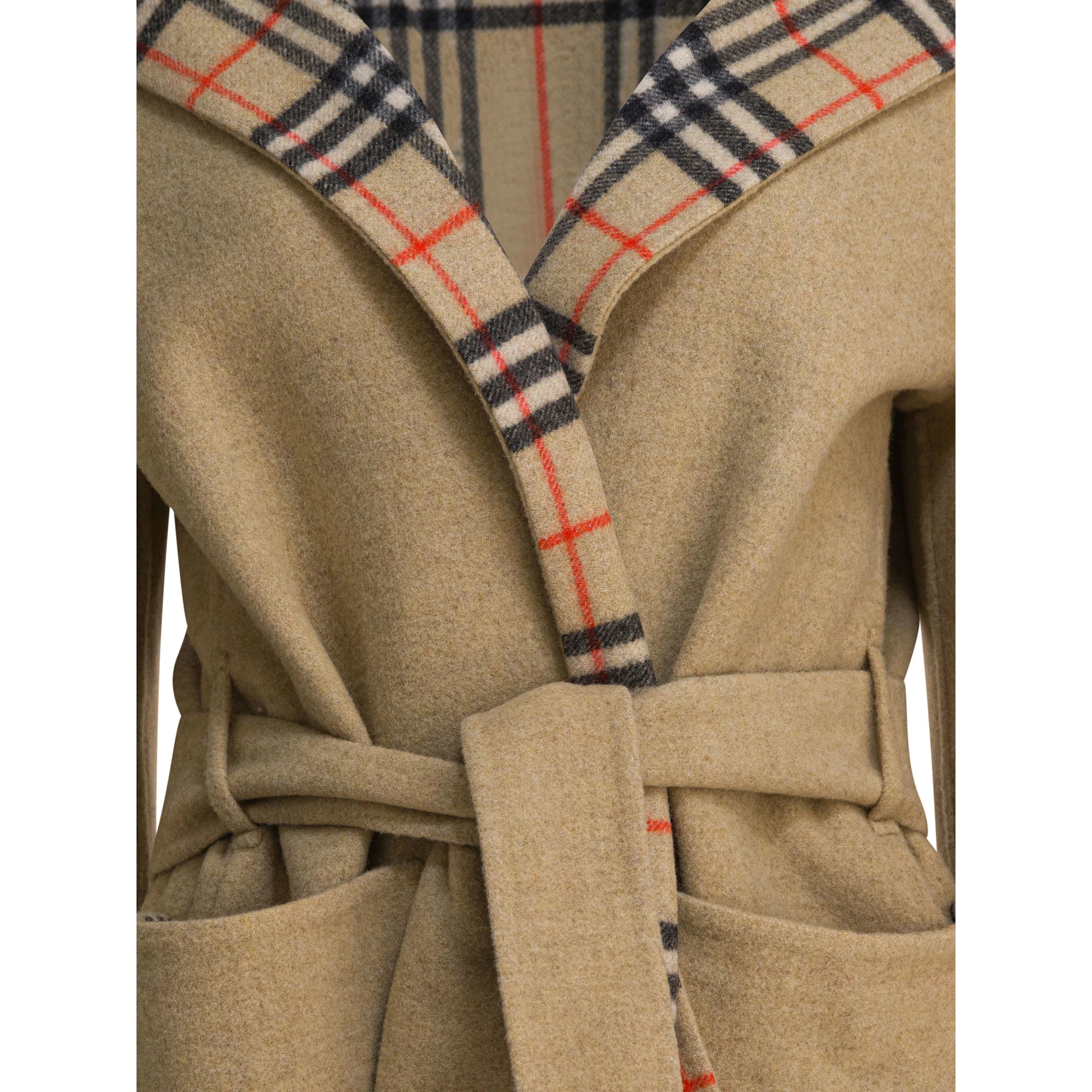 Reversible wool coat